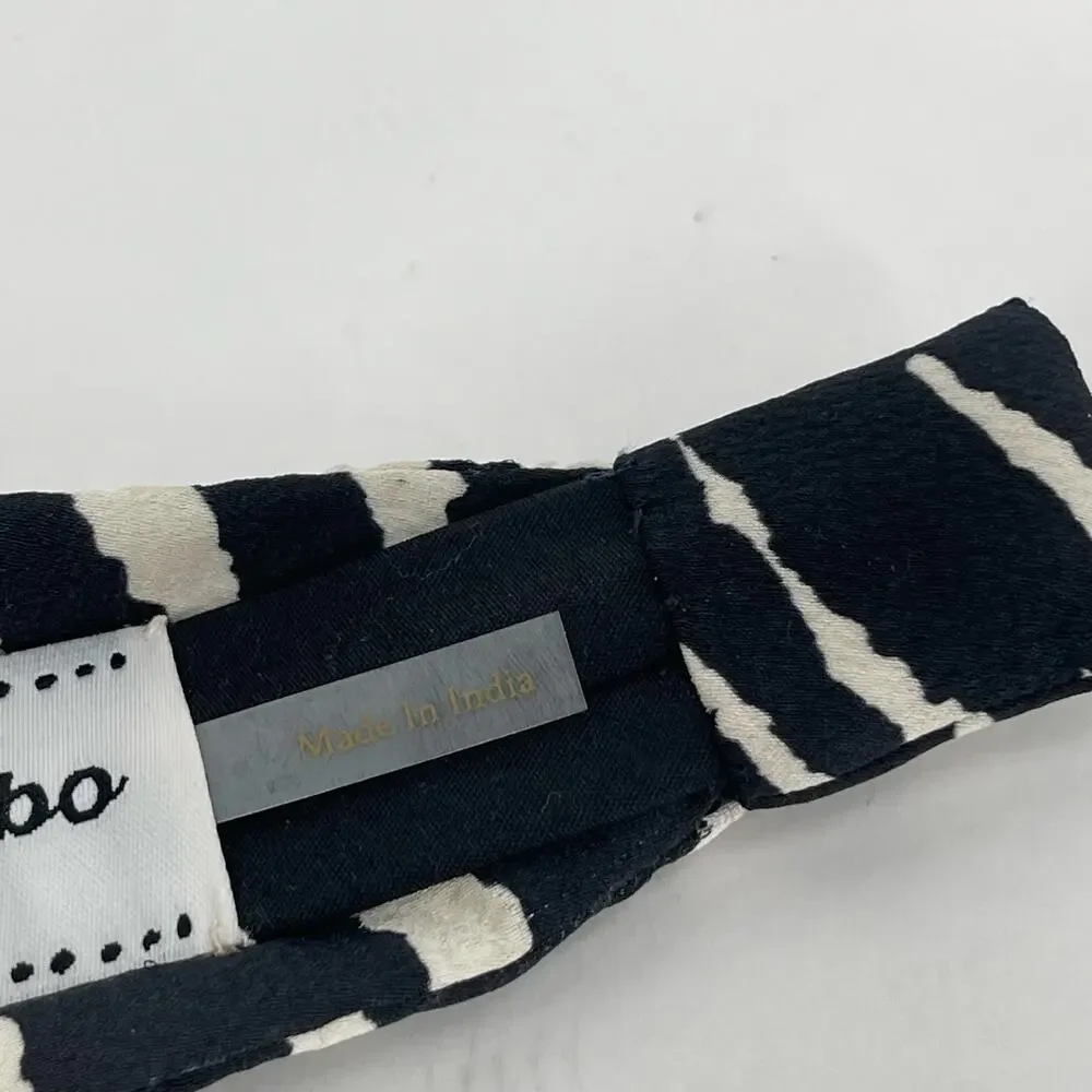 AUTUMN ADEIGBO Headband NEW Zebra Animal Print Black Hair Accessory Rare NWOT